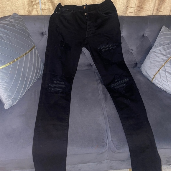 100% Authentic Distressed MIKE AMIRI Jeans - Picture 1 of 4